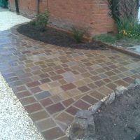 brick path