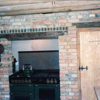 open fireplace