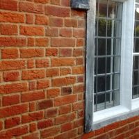 brickwork around a window